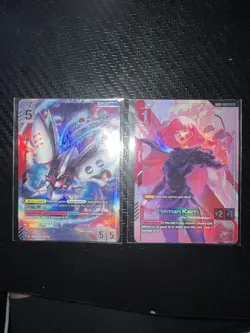 Qubeley + Haman Karn - Gundam Newtype Challenge 3 Promo Cards - Image 1