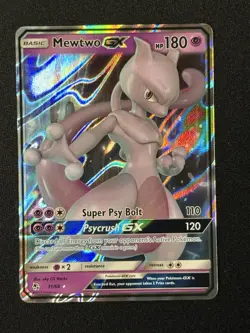 Mewtwo GX 31/68 Hidden Fates NM Pokemon Card TCG - Image 1