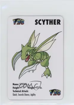 Scyther Pokemon KFC Mini Cards #123 1998 - Image 1