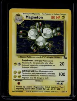 Pokemon TCG Magneton 11/62 Fossil Holo HP - Image 1