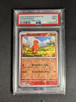 Pokemon Pikachu Bulbasaur Charmander Squirtle Costco Mini Tins Promo SET PSA 9 - Image 4