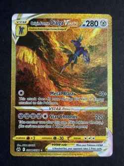 Origin Forme Dialga VSTAR GG68/GG70 Crown Zenith Galarian Gallery Pokemon Card - Image 1