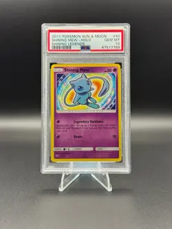 2017 Pokemon Sun & Moon Shining Mew Holo # 40 Shining Legends PSA 10 GEM MINT - Image 1