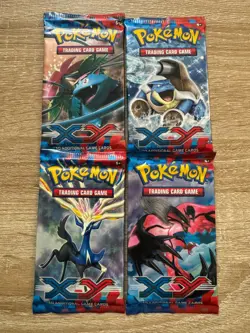 Pokemon XY Base Set Booster Packs x4 - 1 of each Booster Pack Arts - Image 1