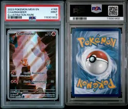 2023 POKEMON MEW EN-151 #168 CHARMANDER ILLUSTRATION RARE - Image 3