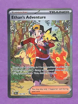 Pokemon TCG Ethan’s Adventure 236/182 SIR Destined Rivals NM Unplayed - Image 1