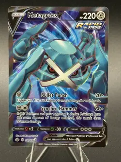 Pokemon Metagross V Full Art - Chilling Reign 181/198 - Ultra Rare Holo - Image 1
