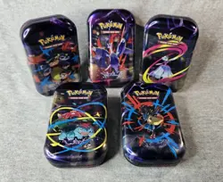 Pokemon TCG Mega Heroes Mini Tin - Bundle of 5 SEALED New Mini Tins - Image 1
