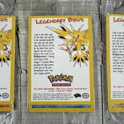 POKEMON SEALED ALL 3 Movie Promo Legendary Birds Moltres Articuno Zapdos WOTC - Image 3