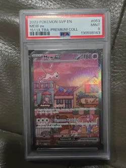 2023 Pokemon SVP Mew EX 151 Ultra Premium Coll #053 PSA 9 - Image 1