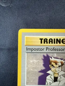 Impostor Professor Oak #73 SHADOWLESS English Pokemon Base Set Vintage 1999 - Image 2