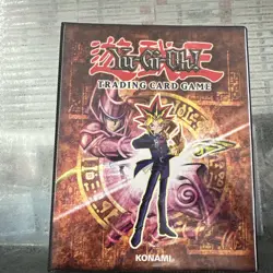 Yu-Gi-Oh Binder and Card Sleeves 1996 Holder Konami FULL Blue Eyes white Dragon - Image 1