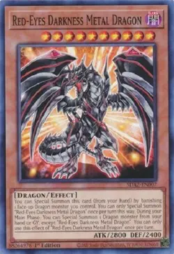Yugioh - Red Eyes Darkness Metal Dragon - 1st Edition NM - Free Holographic Card - Image 1