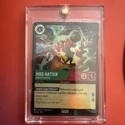 Disney Lorcana TCG D23 Promo Mad Hatter Unruly Eccentric 2026 Foil Card - Image 3