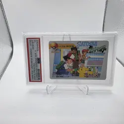 Pokemon Japanese Carddass 1998 133 Ash & Pikachu Ser 4 Card PSA 10 68806136 - Image 1