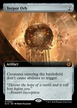 [1x] Torpor Orb - Foil - Extended Art Near Mint, English Deprecated singles MTG - Image 1