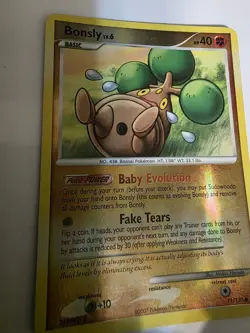 Bonsly - 71/130 - Common - Reverse Holo - Diamond and Pearl #71/130 Pokemon TCG - Image 4