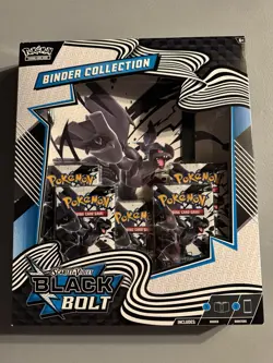 Pokemon Scarlet And Violet Black Bolt Binder Collection New Box - Image 1