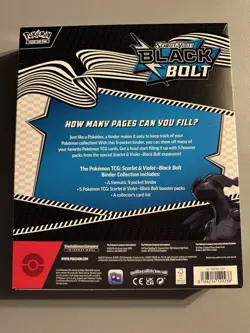 Pokemon Scarlet And Violet Black Bolt Binder Collection New Box - Image 2