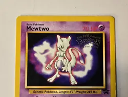 Pokemon Mewtwo #3 Black Star Promo 1999 Stamped Pokemon First Movie - Image 2