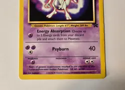 Pokemon Mewtwo #3 Black Star Promo 1999 Stamped Pokemon First Movie - Image 3