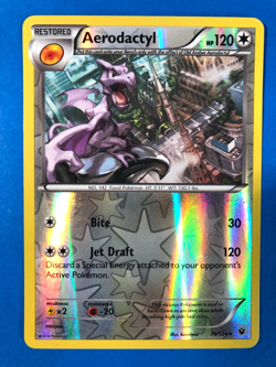 Aerodactyl 76/124 - XY Fates Collide Pokemon Reverse Holo Foil NM! - Image 1