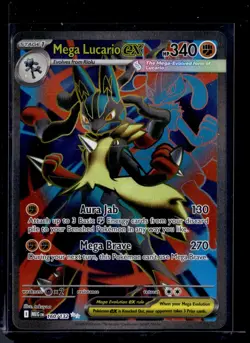 Mega Lucario EX 160/132 Mega Evolution 2025 (NM) / Pokemon TCG - Image 1