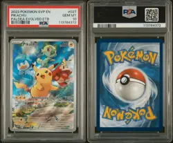 2023 Pokemon Scarlet & Violet Black Star Promo Pikachu Paldea Evolved PSA 10 - Image 3
