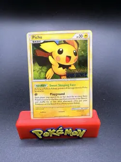 Pokemon TCG • Pichu • Prerelease 28/123 • HeartGold SoulSilver • NM Stamped Holo - Image 1