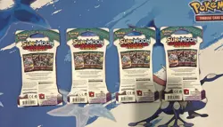 Pokemon TCG: Sun and Moon Guardians Rising Sleeved 4 Pack Complete Art Set - Image 2