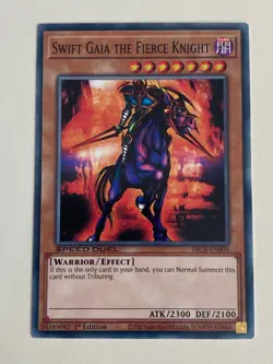 Yugioh - Gaia Dragon Champion Lord Curse Swift Polymerization NM - Free Holo - Image 2