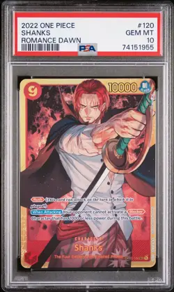 2022 One Piece Shanks Romance Dawn PSA 10 - Image 1
