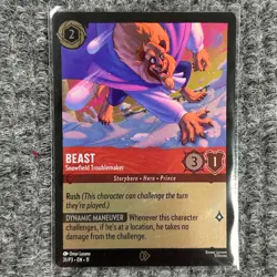 Disney Lorcana Buy a Box Promo Beast Snowfield Troublemaker 31/P3 Holo NM/Mint - Image 1
