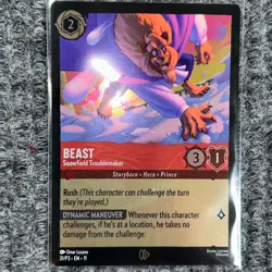 Disney Lorcana Buy a Box Promo Beast Snowfield Troublemaker 31/P3 Holo NM/Mint - Image 2