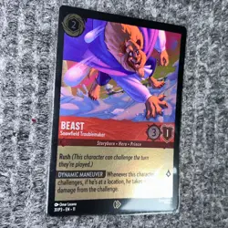 Disney Lorcana Buy a Box Promo Beast Snowfield Troublemaker 31/P3 Holo NM/Mint - Image 3