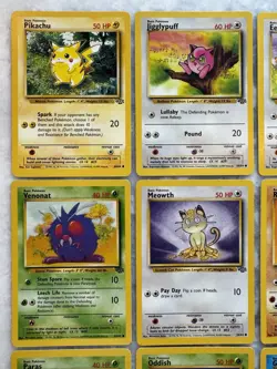 Lot Of 16 Vintage Pokemon Jungle Cards - Pikachu, Jigglypuff, Eevee, More - NrMt - Image 2