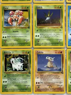 Lot Of 16 Vintage Pokemon Jungle Cards - Pikachu, Jigglypuff, Eevee, More - NrMt - Image 4