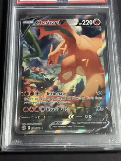Charizard V 154/172 SW&SH Brilliant Stars Full Art PSA 9 Graded Pokemon Card - Image 2