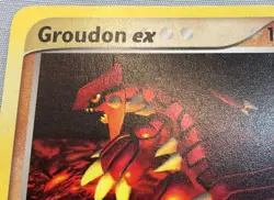 Pokemon Groudon ex #2 - 2003 Wizards Black Star Promo - NM Condition With Damage - Image 3