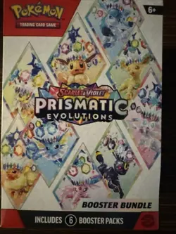 Pokemon Prismatic Evolutions SV8.5 Booster Bundle Sealed, 6 Pack - Image 1