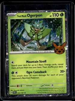 Teal Mask Ogerpon 024/167 (Cosmos Holo) Trick or Trade (NM) / Pokemon TCG - Image 1