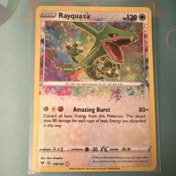Pokemon Rayquaza Swsh04: Vivid Voltage Amazing Rare Holo 138/185 120 HP 80x - Image 1