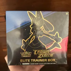 Pokemon TCG: Crown Zenith Elite Trainer Box - ETB Factory Sealed NEW Lucario - Image 1