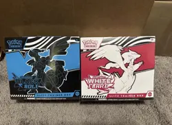 Pokemon Black Bolt & White Flare Elite Trainer Box ETB Set of 2 Sealed FAST SHIP - Image 1