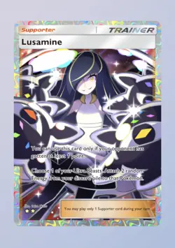 Full Art Lusamine Deluxe Pack ex Pokemon TCG Pocket 2 Star ⭐⭐ (English) - Image 1