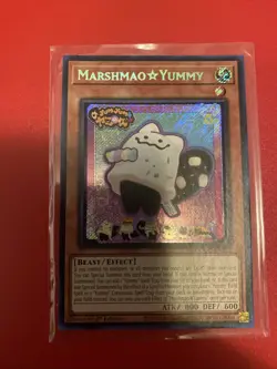 Yu-Gi-Oh! TCG Marshmao Yummy 1st Edition DOOD-EN024 Secret Rare NM - Image 1