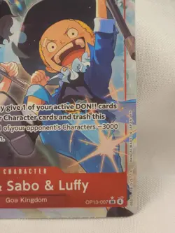 One Piece TCG OP13-007 Ace & Sabo & Luffy SR Alt Art - Image 4