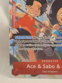 One Piece TCG OP13-007 Ace & Sabo & Luffy SR Alt Art - Image 5
