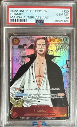 Shanks (Parallel) (Manga) (Alternate Art) OP01-120 Romance Dawn Foil - Image 1