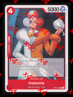 OP06-002 One Piece TCG Card Inazuma Wings of the Captain 4X Playset English NM - Image 1